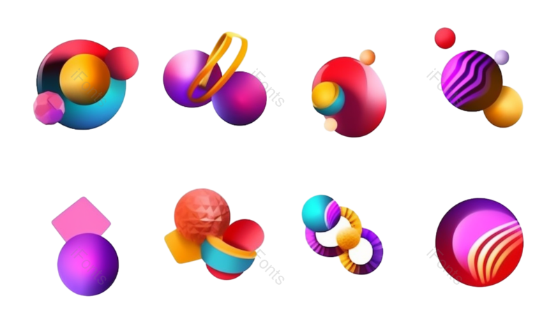 形状图片,蓝色元素,符号PNG,抽象免抠素材